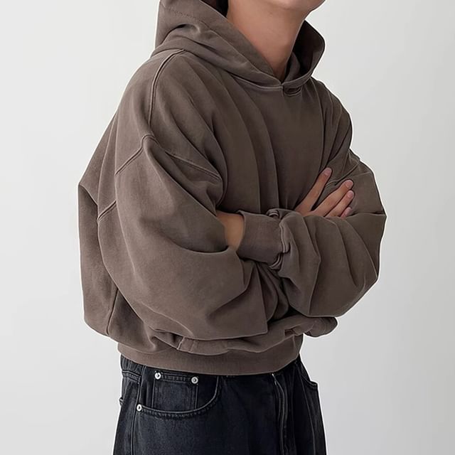 DragonRoad-Plain Crop Hoodie