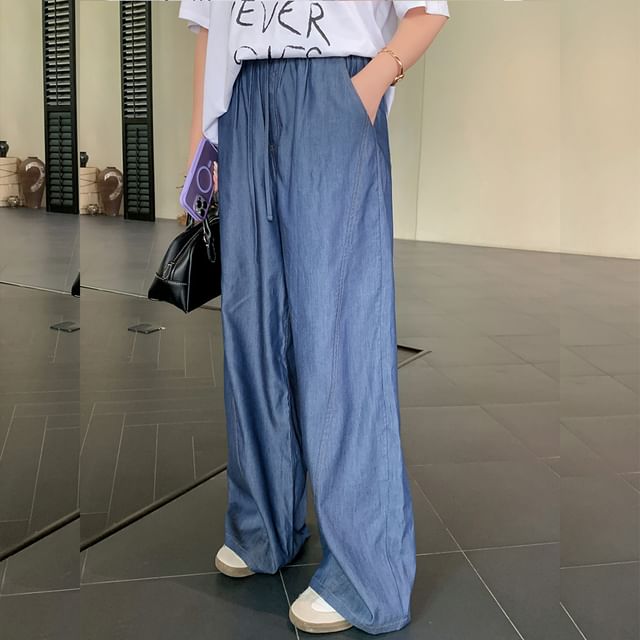 Tripoly-XL High Rise Plain Baggy Pants