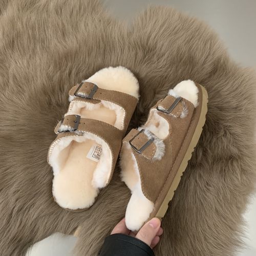 Fleece 2025 lined sandals