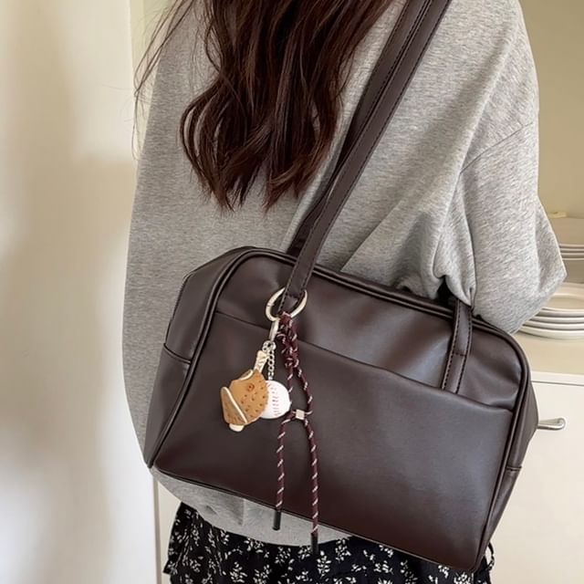 Basaran-Faux Leather Tote Bag