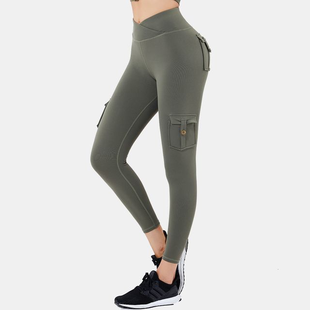 Chamil - High Waist Plain Mesh Panel Sports Leggings