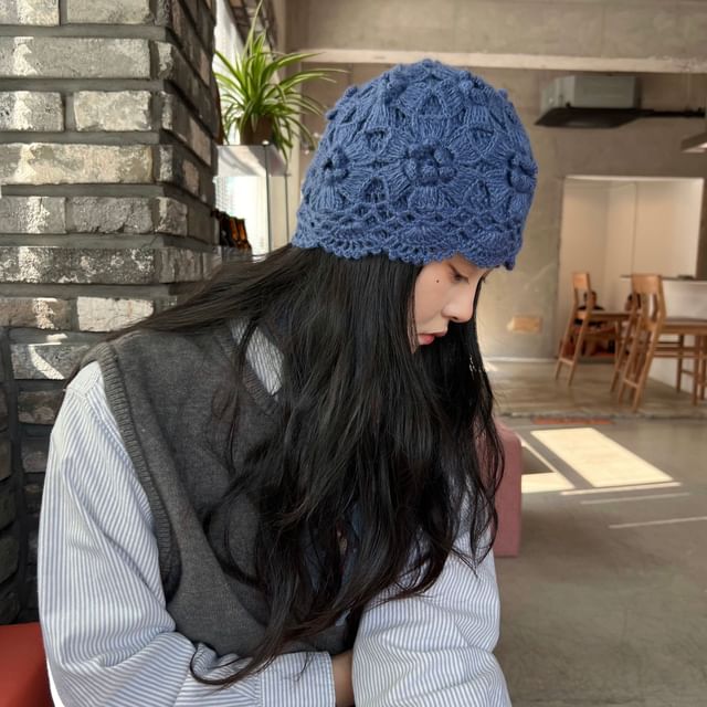 Hatrix-Crochet Lace Beanie