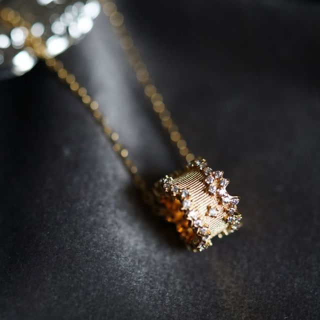 Phoenoa-CZ Pendant Chain Necklace