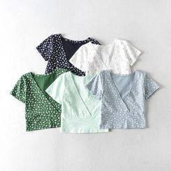 Indesi - Flower Print Crop Top Indesi - Flower Print Crop Top