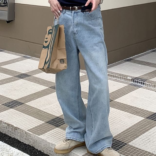 Omozando-High Waist Wide Leg Jeans