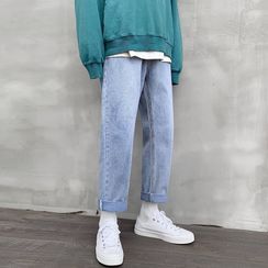KOKAY - Cropped Straight-Fit Jeans KOKAY - Cropped Straight-Fit Jeans
