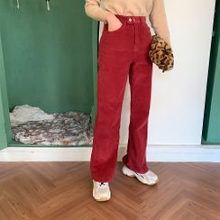 PPGIRL - Corduroy Wide-Leg Pants PPGIRL - Corduroy Wide-Leg Pants