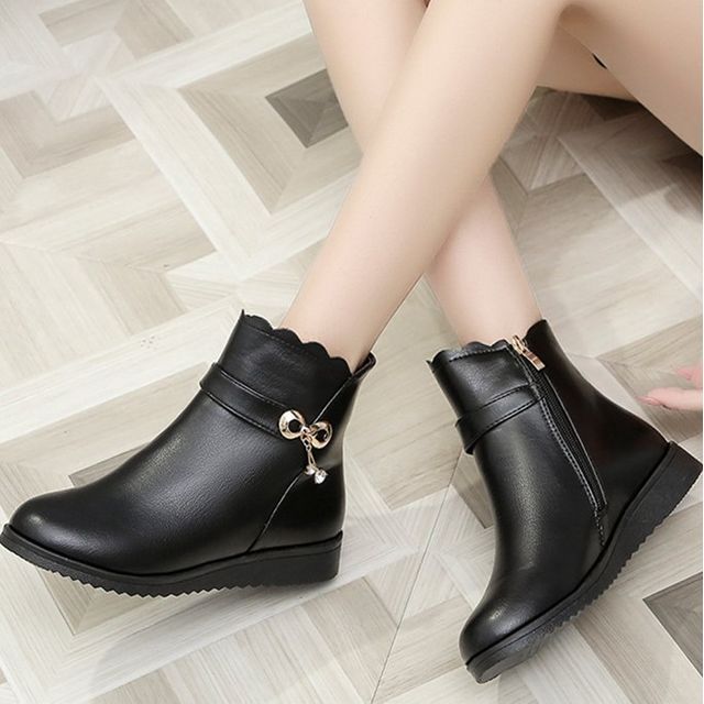 hidden wedge ankle boots