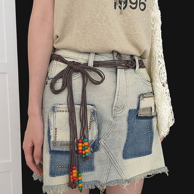 CIMAO-Beaded Woven Belt