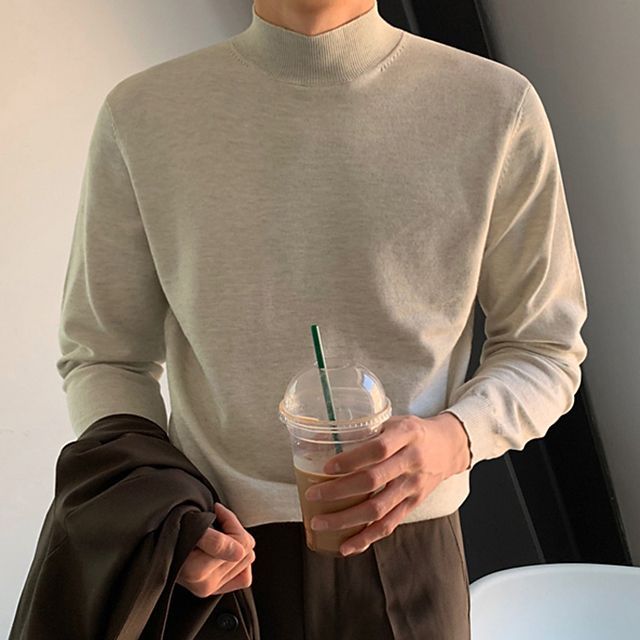 Okwano-Mock-Neck Sweater