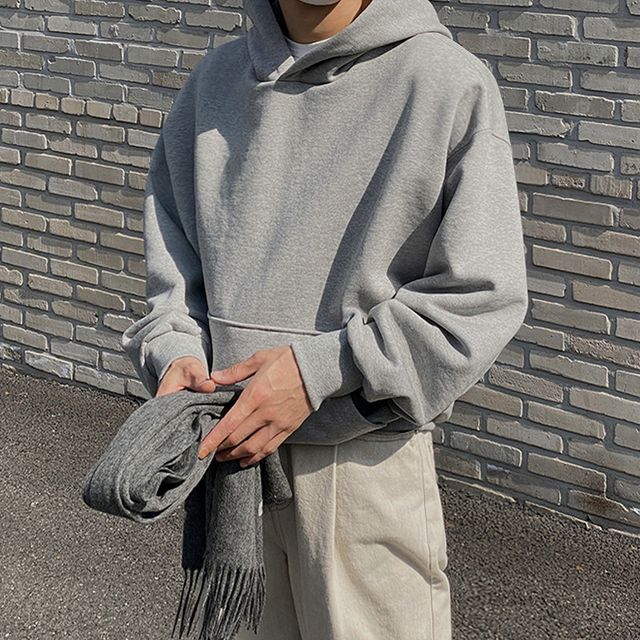 MRCYC-Plain Loose Fit Hoodie