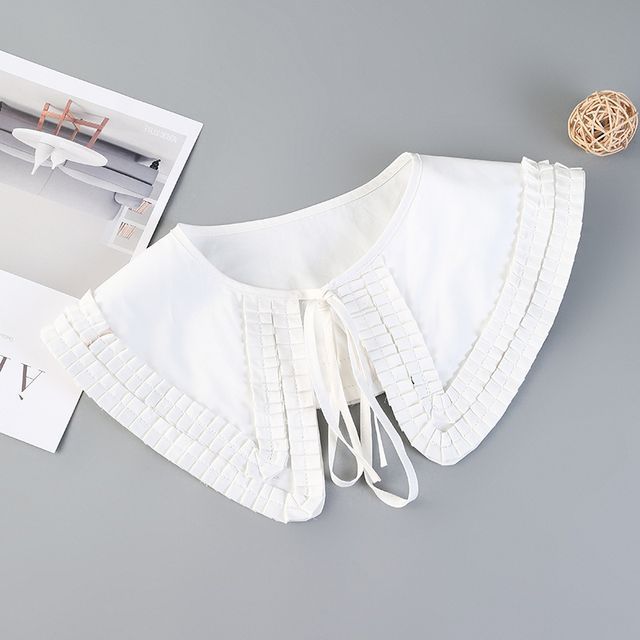MIOW-Pleated Trim Decorative Collar