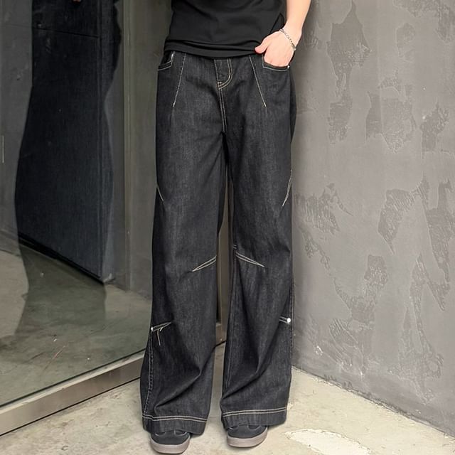 DAZO Studios-High Waist Wide Leg Jeans