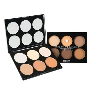Absolute - Strobing & Shading - Highlight & Contour Palette (2 Shades), 0.7oz