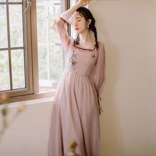 sachin and babi light blue dress V Neck A Line Chiffon Mother Of The Bride Dress main image 1