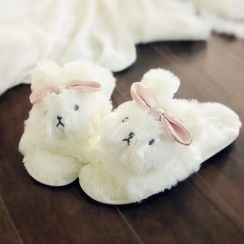 LYZA - Chenille Rabbit Home Slippers
