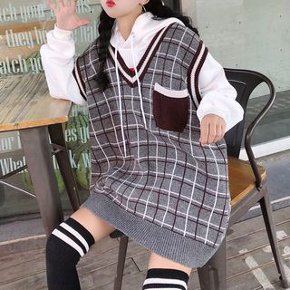 oversized vest knit