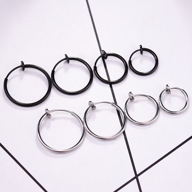 Soosina-Hoop Clip-On Earrings