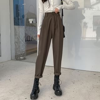 Indiclofie - High-Waist Tapered Dress Pants | YesStyle