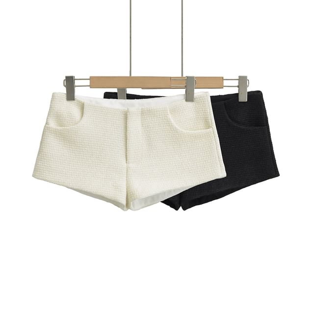 Asiris-Low Rise Tweed Shorts