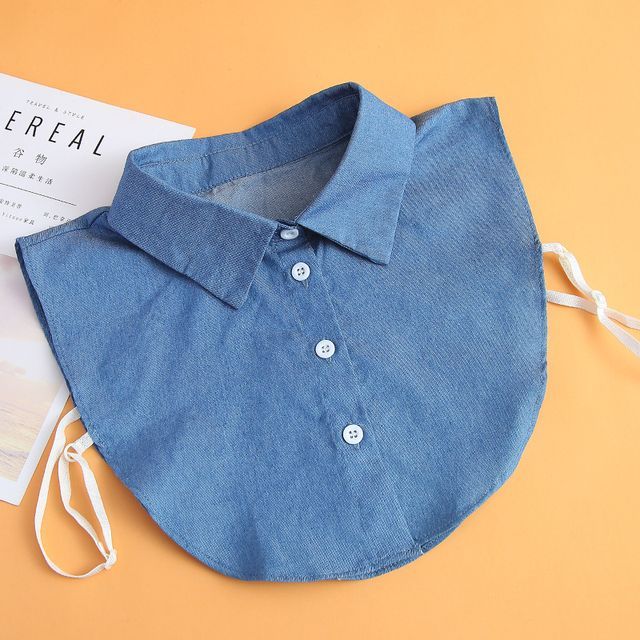 MIOW-Denim Decorative Collar