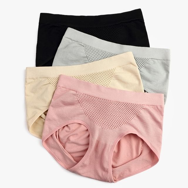 Faiar-Mid Rise Plain Panty