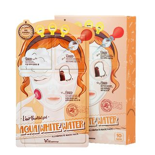 Elizavecca - Aqua White Water Illuminate Mask Pack Set 10pcs