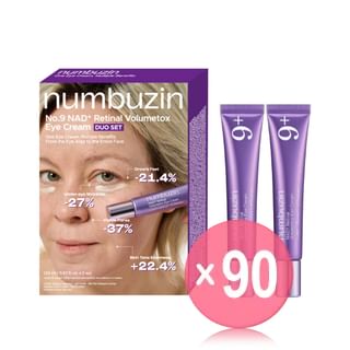 numbuzin - No.9 NAD+ Retinal Volumetox Eye Cream Duo Set (x90) (Bulk Box)