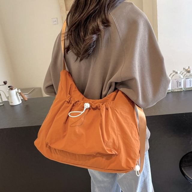 Hikuozy-Drawstring Multi-Pocket Crossbody Bag