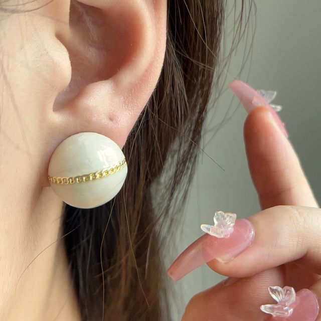 Sharkkira-Bead Stud Earring