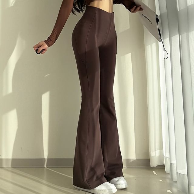 Faiar-High Rise Flared Sweatpants