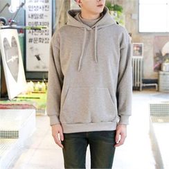 Smallman - Fleece-Lined Loose-Fit Hoodie Smallman - Fleece-Lined Loose-Fit Hoodie