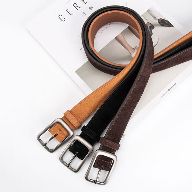 Rofuka-Plain Genuine Leather Belt