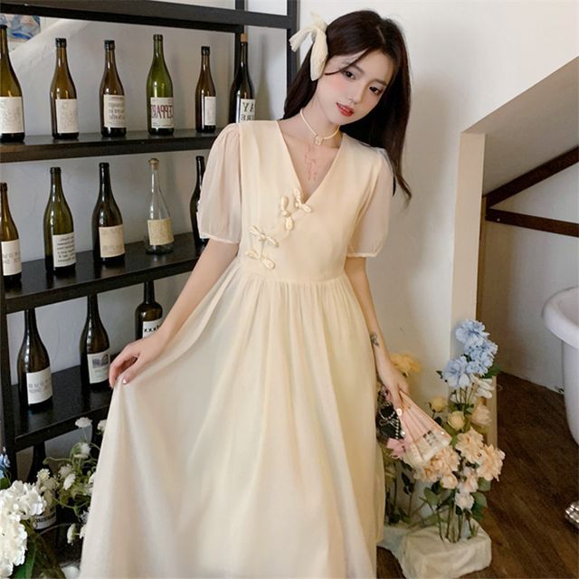white christmas dresses Colorful Frog Print main image 0