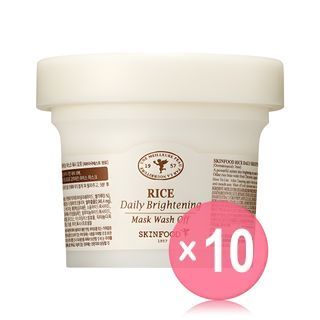SKINFOOD - Rice Daily Brightening Mask Wash Off 210g (x10) (Bulk Box)
