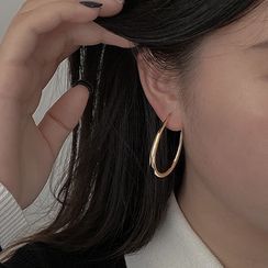 Henya - Alloy Hoop Earring Henya - Alloy Hoop Earring