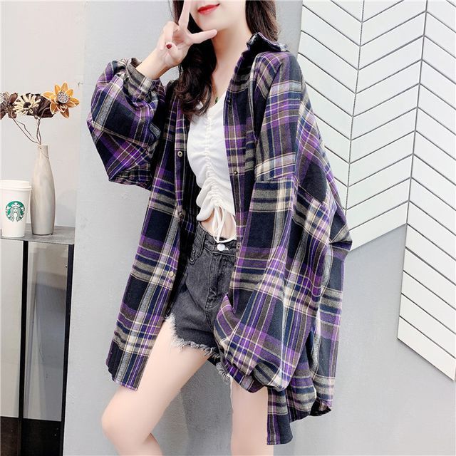 Everose-Plaid Shirt