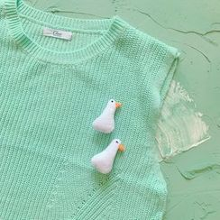 Hello minto - Fabric Duck Brooch Hello minto - Fabric Duck Brooch