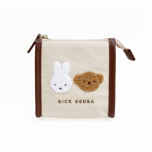 New JAPAN Miffy BRUNA Boris Bear Brown Pouch Pencil Case School Storage  Purse