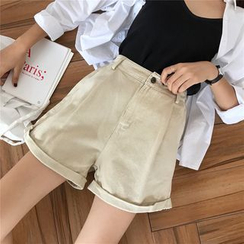 Moon City - Wide-Leg Denim Shorts Moon City - Wide-Leg Denim Shorts