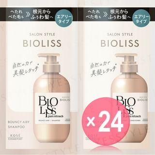 Kose - Bioliss Pure Retouch Bouncy Airy Shampoo & Conditioner Trial Set (x24) (Bulk Box)