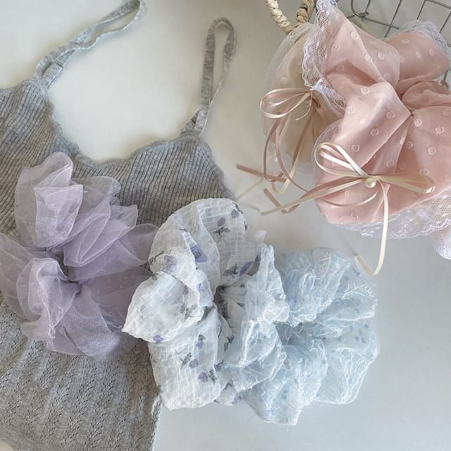 Kiren-Mesh Scrunchie