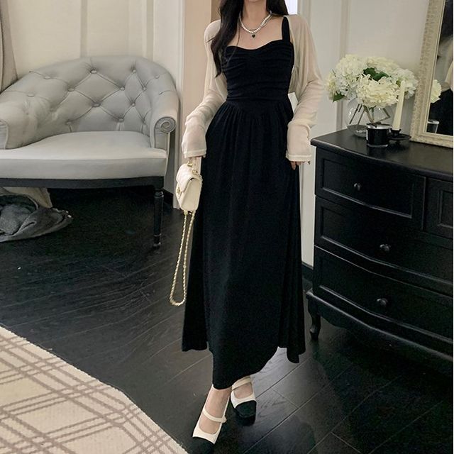 formal dress with cardigan Toffee Maxi Dress & Cardigan Set – MiMi-Michelle Boutique