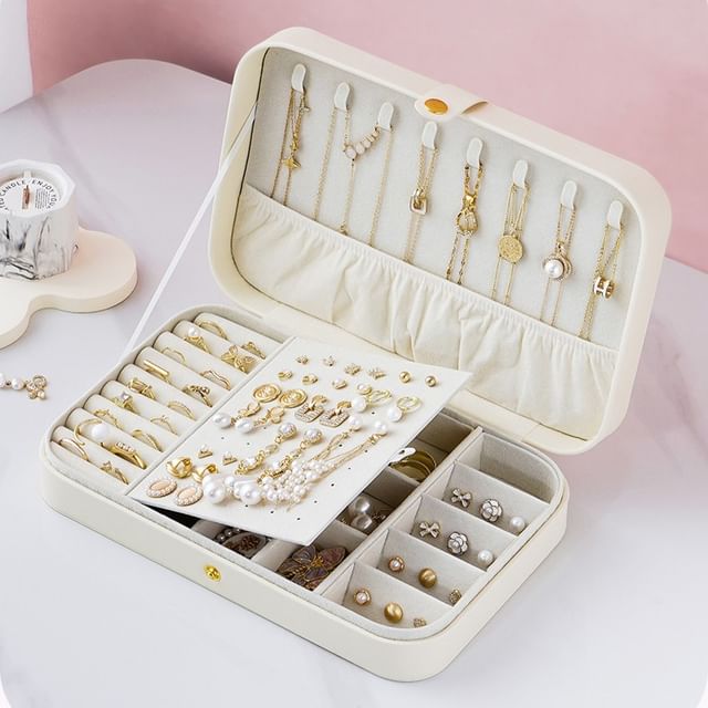 lui jewelry ジュエリーボックス Yulu - Faux Leather Jewelry Box | YesStyle