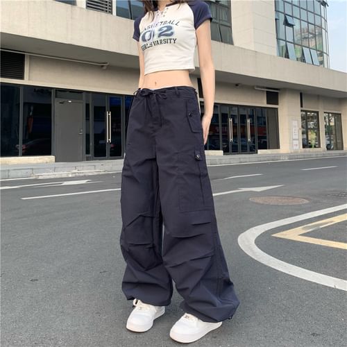 Zoki Streetwear Hip Hop Cargo Pants Women Fashion Pockets Oversize Loose  Trousers Summer Bf Korean High Waist Wide Leg Pants New