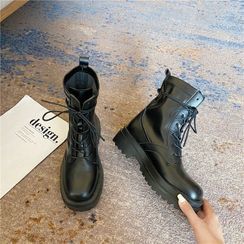 CYOS - Lace Up Platform Short Boots CYOS - Lace Up Platform Short Boots
