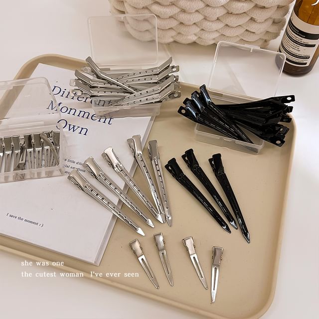 LIDO-Plain Hair Clip Set