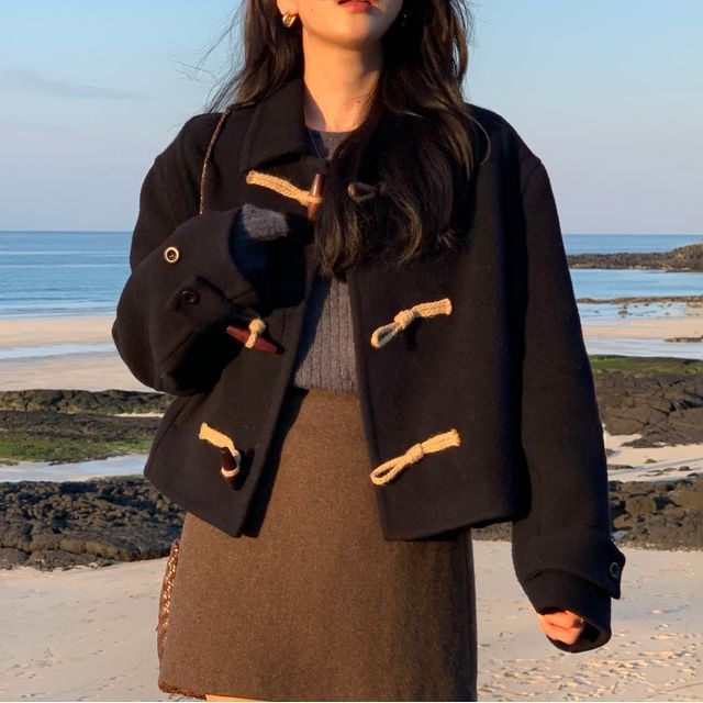 Fossigrove-Lapel Toggle Cropped Coat
