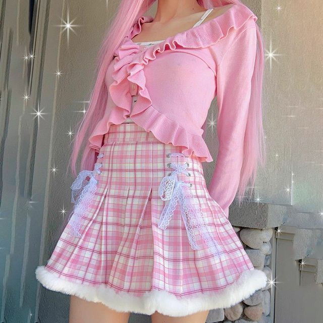 yesstyle pink skirt