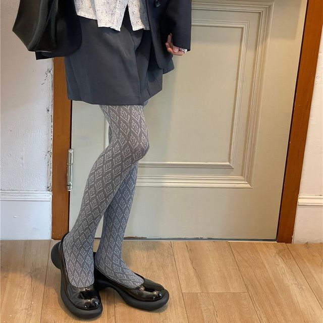 Mimiyu-Jacquard Tights